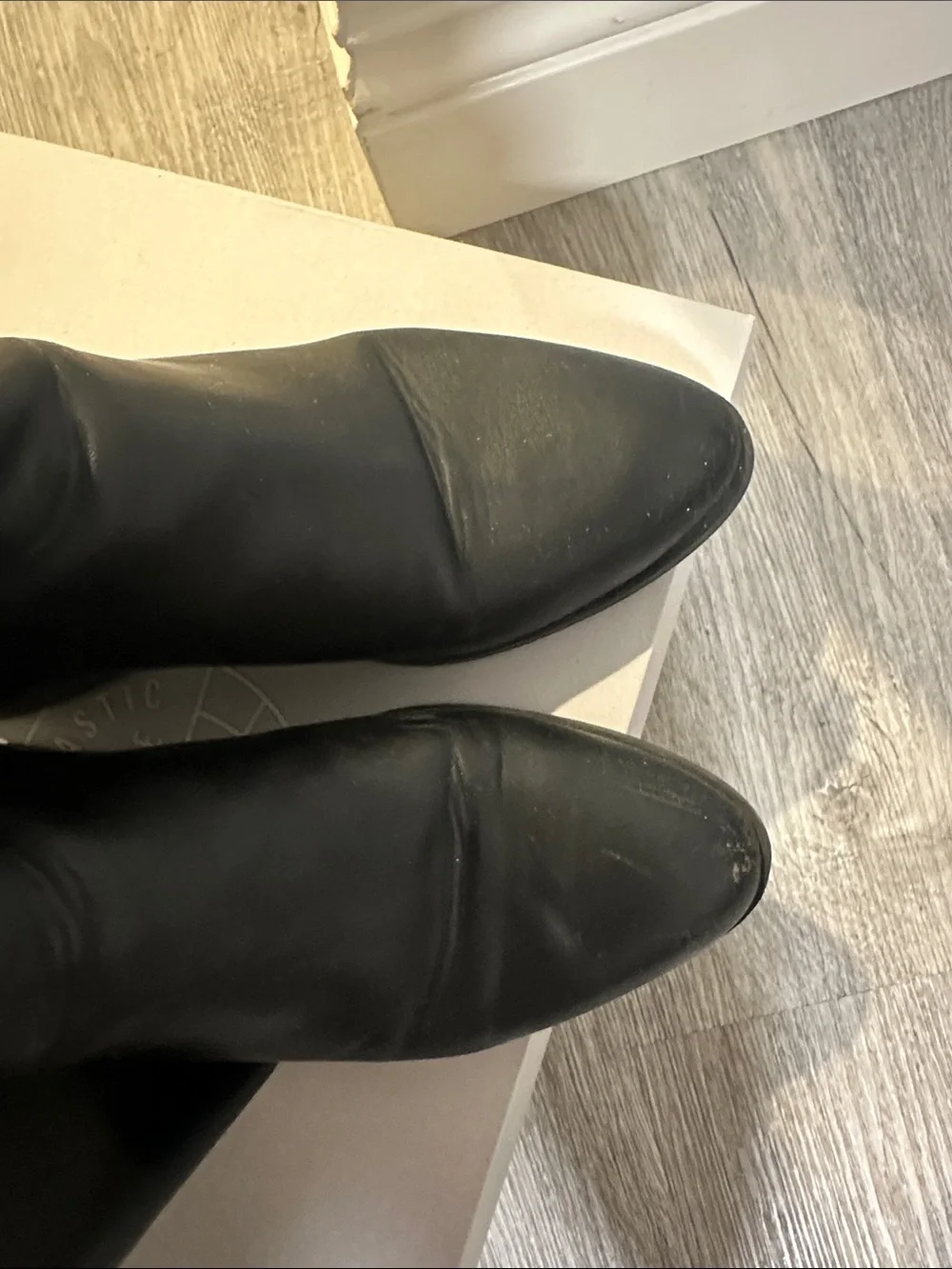 Steve Madden Black Over-The-Knee Block Heel Boots